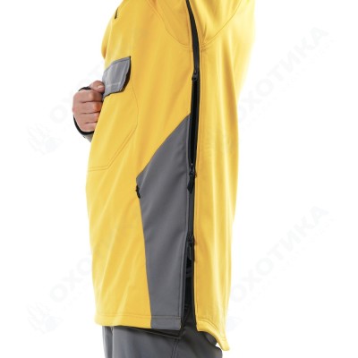 Куртка-анорак сноубордическая DF UKTUS Man Yellow - Grey