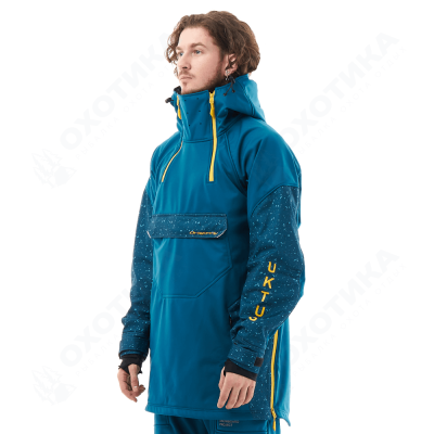 Куртка-анорак сноубордическая DF UKTUS Man Dark Ocean - Yellow