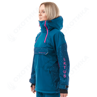 Куртка-анорак сноубордическая DF UKTUS Woman Dark Ocean - Pink