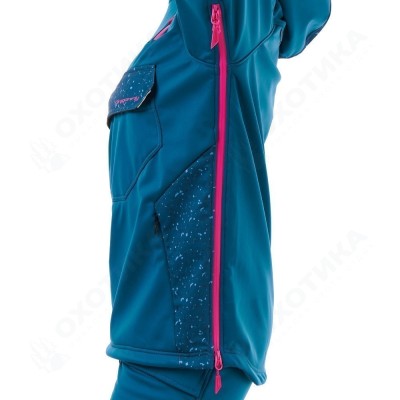 Куртка-анорак сноубордическая DF UKTUS Woman Dark Ocean - Pink