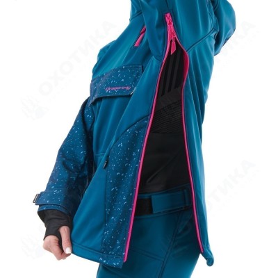 Куртка-анорак сноубордическая DF UKTUS Woman Dark Ocean - Pink