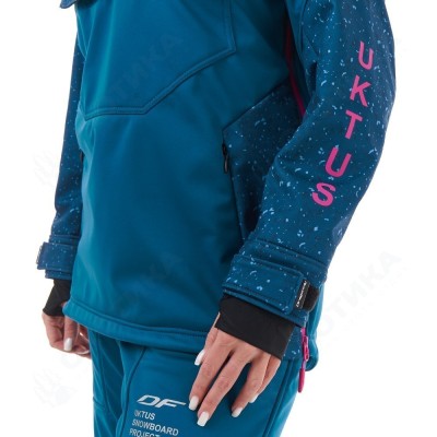 Куртка-анорак сноубордическая DF UKTUS Woman Dark Ocean - Pink