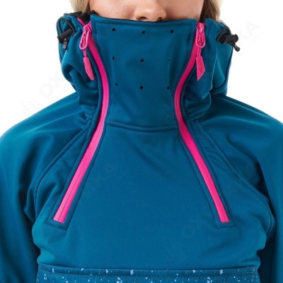 Куртка-анорак сноубордическая DF UKTUS Woman Dark Ocean - Pink