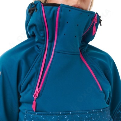 Куртка-анорак сноубордическая DF UKTUS Woman Dark Ocean - Pink