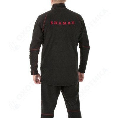 Термокостюм мужской флисовый «Winter SHAMAN» с ремнем (Black)