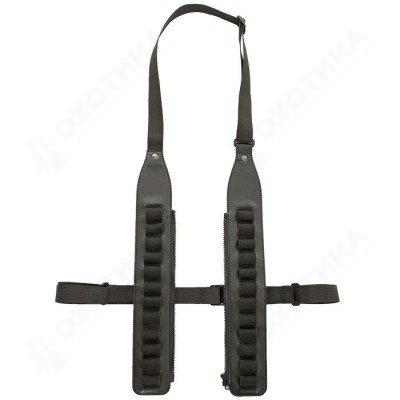 Патронташ нагрудный открытый (281, К-12/16 (Черный)