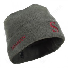 Шапка мужская зимняя (Gray (red logo))