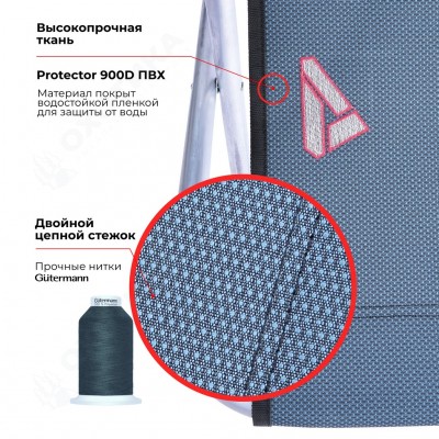 Стул складной туристический походный для рыбалки (Синий)