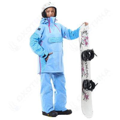 Куртка-анорак сноубордическая DF UKTUS Woman Blue - Pink