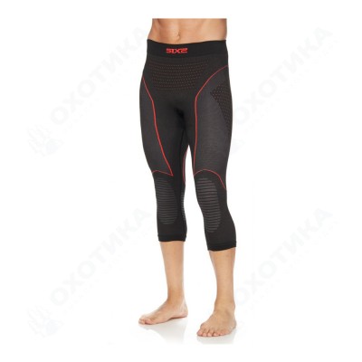 Леггинсы 3/4 SIXS PNCW CU Black/Red
