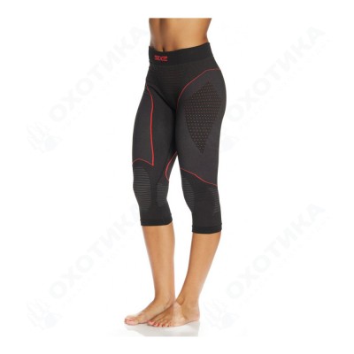 Леггинсы 3/4 SIXS PNCW CU Black/Red
