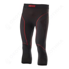Леггинсы 3/4 SIXS PNCW CU Black/Red