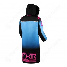 Пальто FXR Warm-Up Black-Blue Fade/Electric Pink Fade