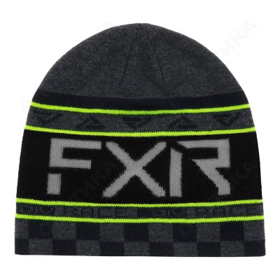 Шапка FXR Race Division Charcoalcoal Heather/Hi Vis
