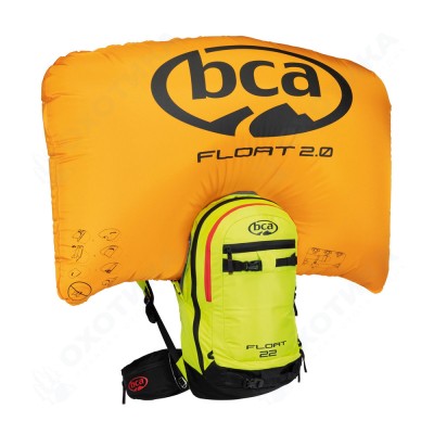 Рюкзак лавинный без баллона BCA FLOAT 2.0 22 Radioaktive lime, OS