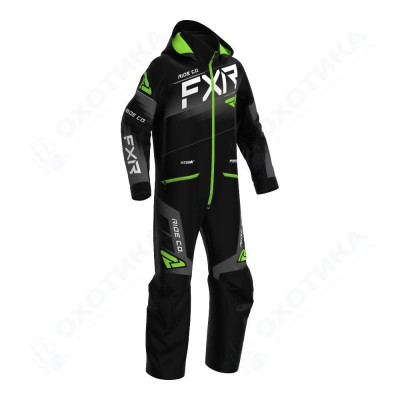Комбинезон FXR Boost с утеплителем Black/Charcoal/Lime