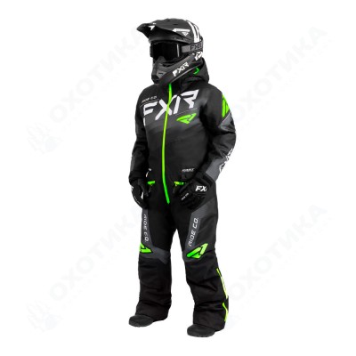 Комбинезон FXR Boost с утеплителем Black/Charcoal/Lime