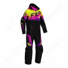 Комбинезон FXR Boost с утеплителем Black/Neon Fusion