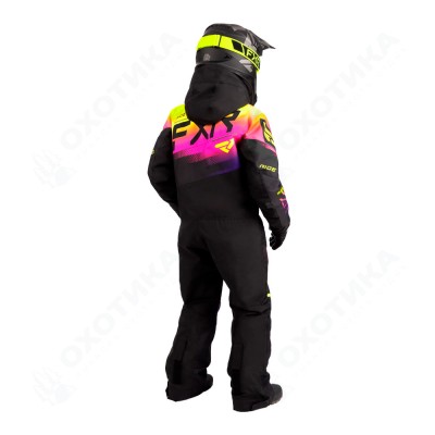 Комбинезон FXR Boost с утеплителем Black/Neon Fusion