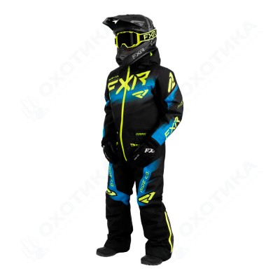 Комбинезон FXR Boost с утеплителем Black/Blue/Hi Vis