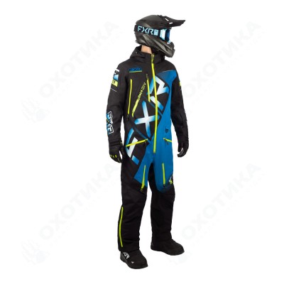 Комбинезон FXR CX F.A.S.T. с утеплителем Black/Blue/Hi Vis