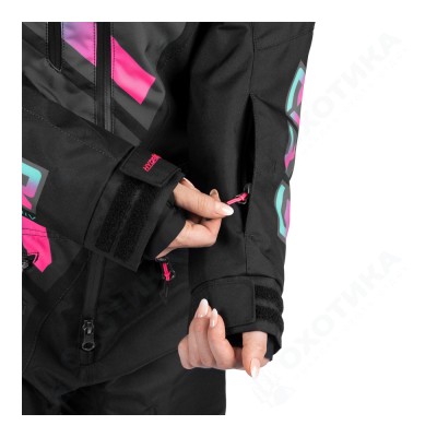 Комбинезон FXR CX F.A.S.T. с утеплителем Black/Mint-Electric Pink Fade