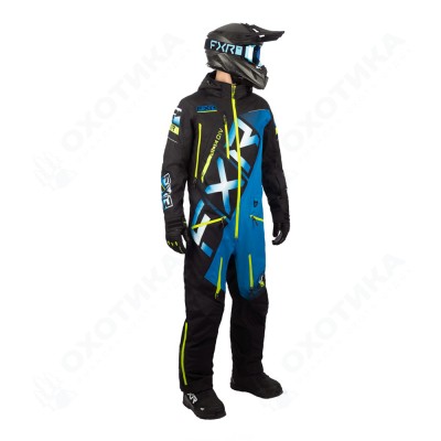 Комбинезон FXR CX без утеплителя Black/Blue/Hi Vis