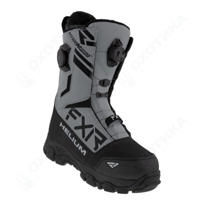Ботинки FXR Helium Dual BOA с утеплителем Black/Steel