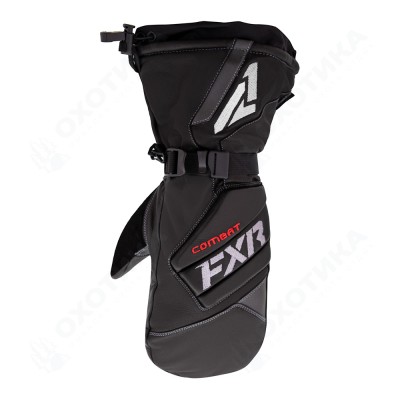 Рукавицы FXR Combat Leather с утеплителем Black