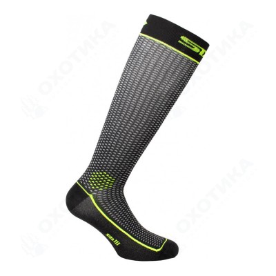 Носки SIXS LONG2 Black Carbon/Yelow, I