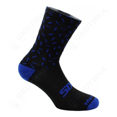 Носки SIXS MERINOS WOOL Black/Blue Line, I