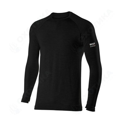 Термокофта SIXS TS2 MERINOS WOOL Wool Black