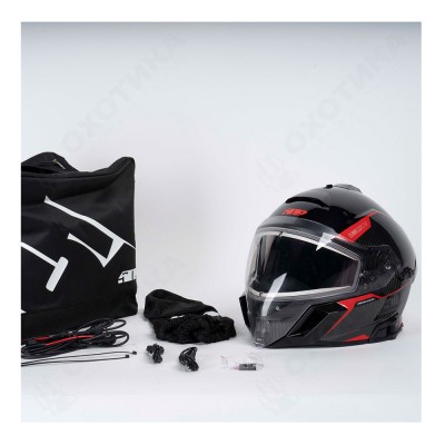 Шлем 509 Delta V Carbon Commander с подогревом Racing Red