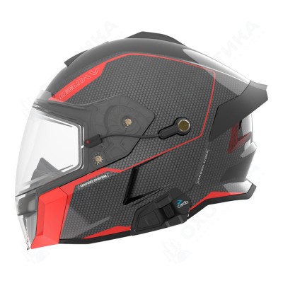 Шлем 509 Delta V Carbon Commander с подогревом Racing Red