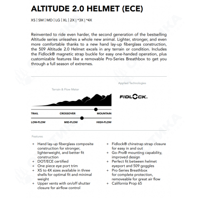 Шлем 509 Altitude 2.0 Oil Slick