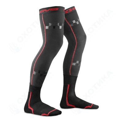 Чулки под защиту EVS FUSION Black / Red, Small / Medium