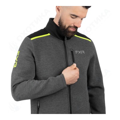 Толстовка FXR Altitude Tech Zip-Up Asphalt/Hi Vis