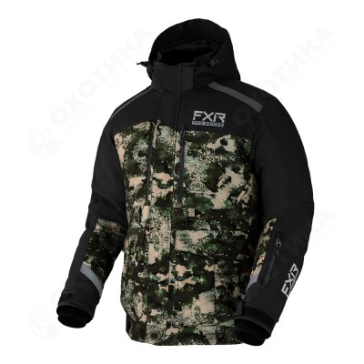 Куртка FXR Expedition X Ice Pro с утеплителем Black/Army Camo