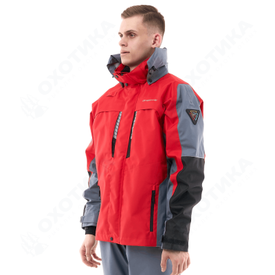 Мембранная куртка QUAD PRO Red - Grey 2024