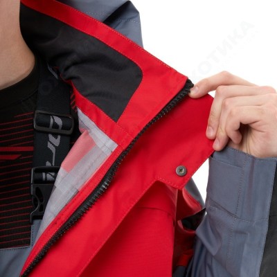 Мембранная куртка QUAD PRO Red - Grey 2024