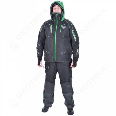 Костюм-поплавок зимний «Angler Sport» (Black/Green)