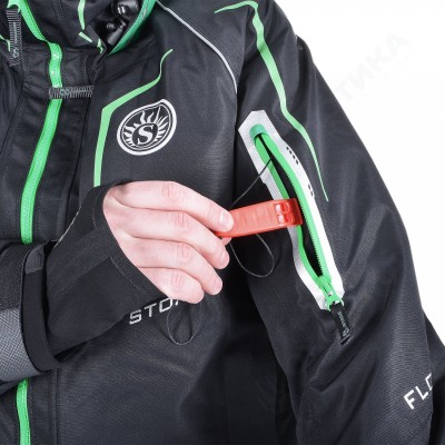 Костюм-поплавок зимний «Angler Sport» (Black/Green)