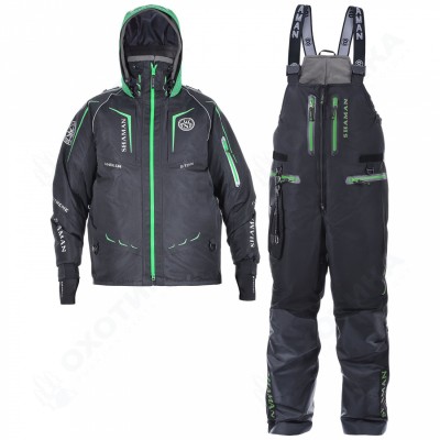 Костюм-поплавок зимний «Angler Sport» (Black/Green)