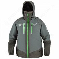 Костюм-поплавок зимний мужской «Rescuer IV Sport» (Серый (зеленая молн...