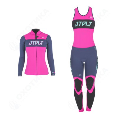 Комплект гидрокостюм и гидрокуртка JetPilot RX navy/pink
