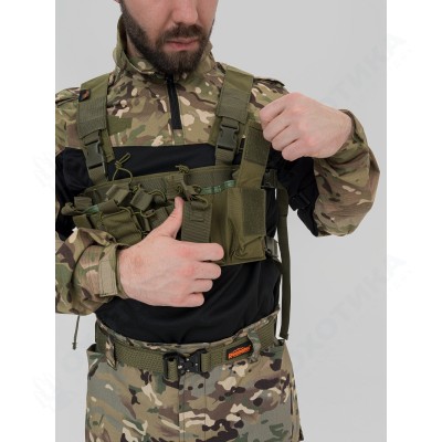 Разгрузка Remington нагрудная тактическая с подсумком Rifle Tactical Vest Army Green