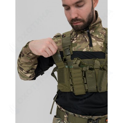 Разгрузка Remington нагрудная тактическая с подсумком Rifle Tactical Vest Army Green