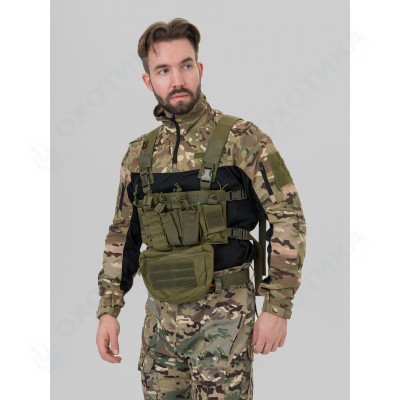 Разгрузка Remington нагрудная тактическая с подсумком Rifle Tactical Vest Army Green