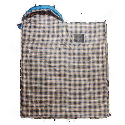 Спальный мешок BTrace Duvet Правый (Правый,Серый/Синий)