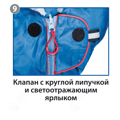Спальный мешок BTrace Duvet Правый (Правый,Серый/Синий)